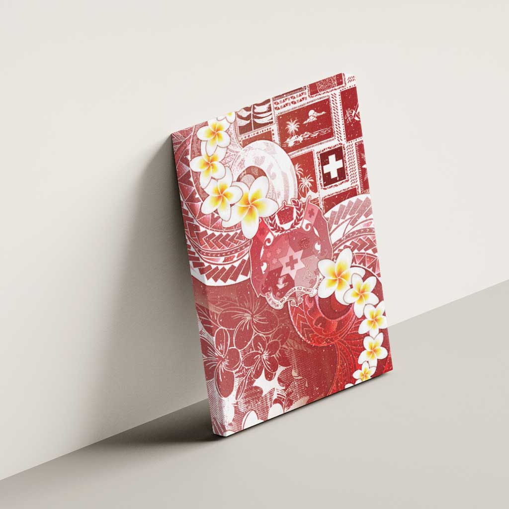 Tonga Christmas Canvas Wall Art Kilisimasi Fiefia Retro Style Red LT05 - Polynesian Pride