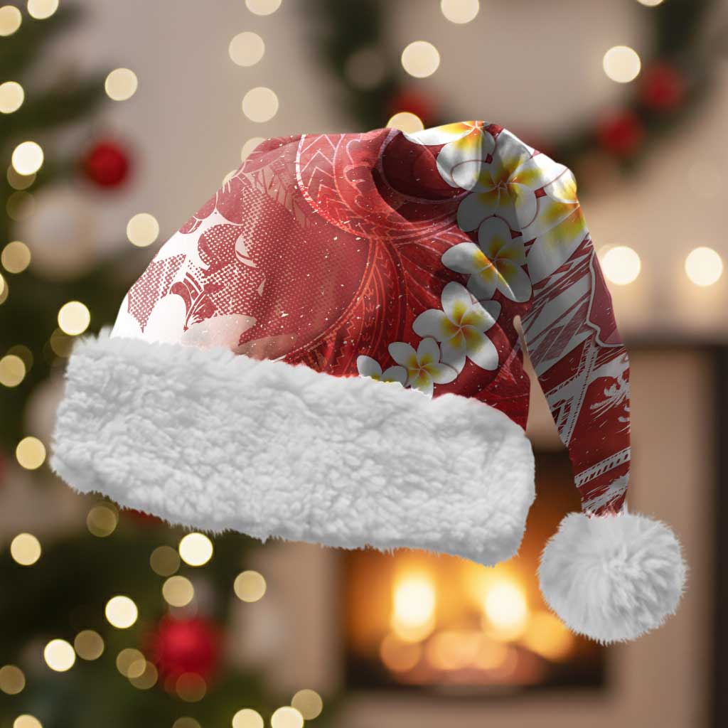 Tonga Christmas Santa Hat Kilisimasi Fiefia Retro Style Red LT05 With Fur Red - Polynesian Pride