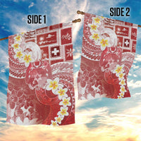 Tonga Christmas Garden Flag Kilisimasi Fiefia Retro Style Red LT05 - Polynesian Pride