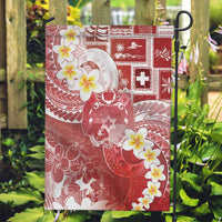 Tonga Christmas Garden Flag Kilisimasi Fiefia Retro Style Red LT05 Garden Flag Red - Polynesian Pride