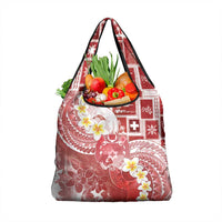 Tonga Christmas Grocery Bag Kilisimasi Fiefia Retro Style Red LT05 1-pack One Size Red - Polynesian Pride