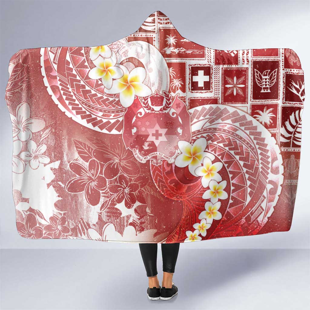 Tonga Christmas Hooded Blanket Kilisimasi Fiefia Retro Style Red LT05 One Size Red - Polynesian Pride