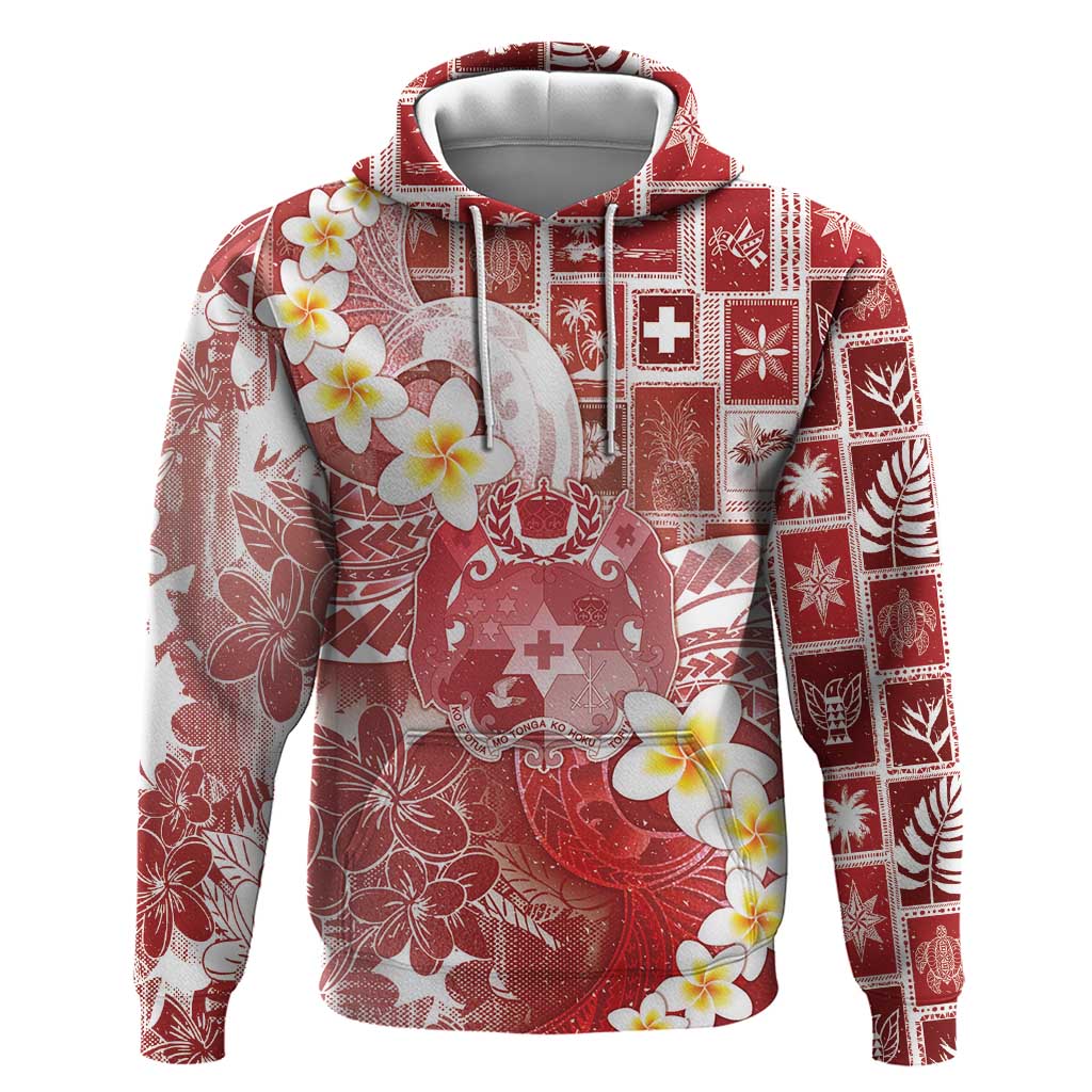 Tonga Christmas Hoodie Kilisimasi Fiefia Retro Style Red LT05 Pullover Hoodie Red - Polynesian Pride