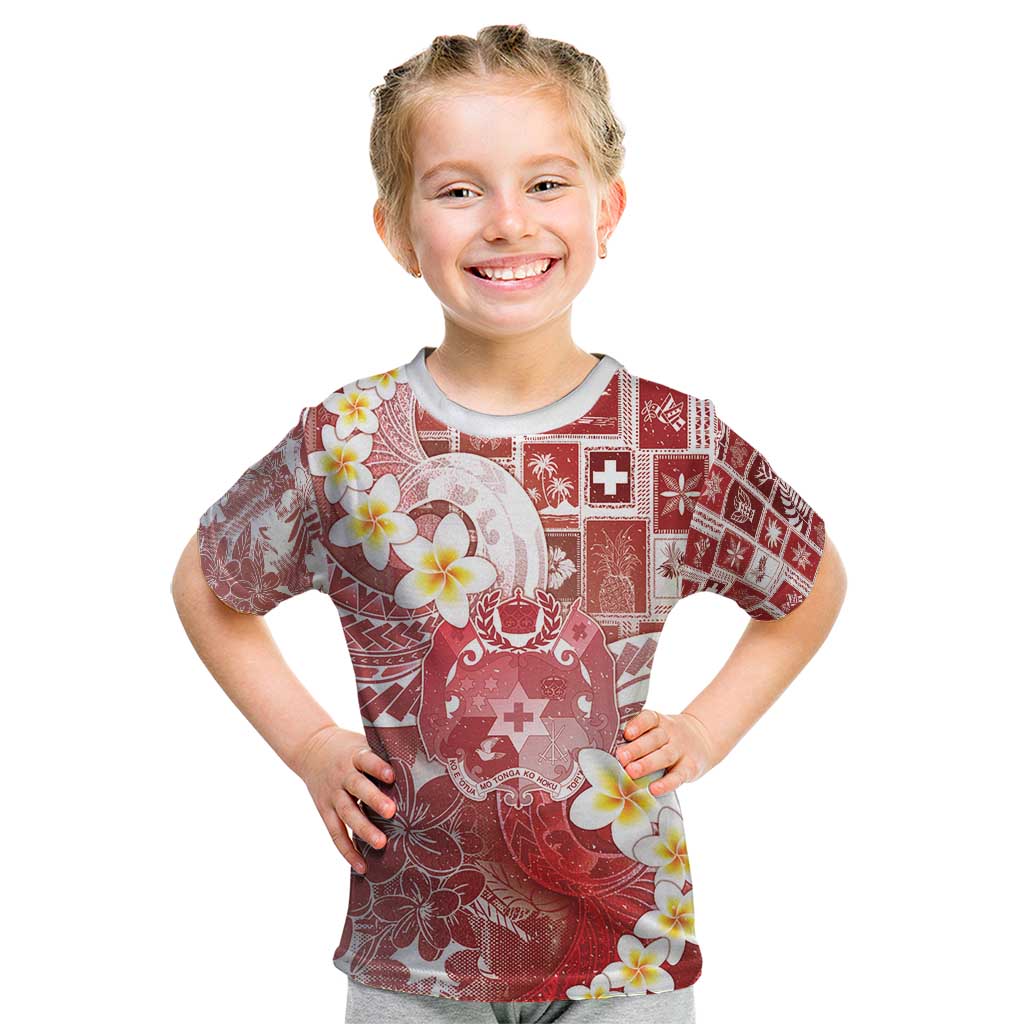 Tonga Christmas Kid T Shirt Kilisimasi Fiefia Retro Style Red LT05 Red - Polynesian Pride
