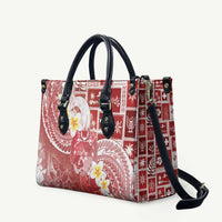Tonga Christmas Leather Bag Kilisimasi Fiefia Retro Style Red LT05 Red - Polynesian Pride