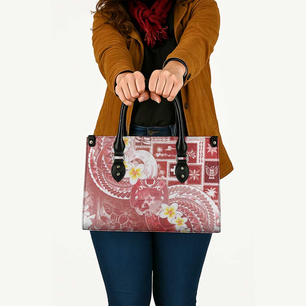Tonga Christmas Leather Bag Kilisimasi Fiefia Retro Style Red LT05 - Polynesian Pride