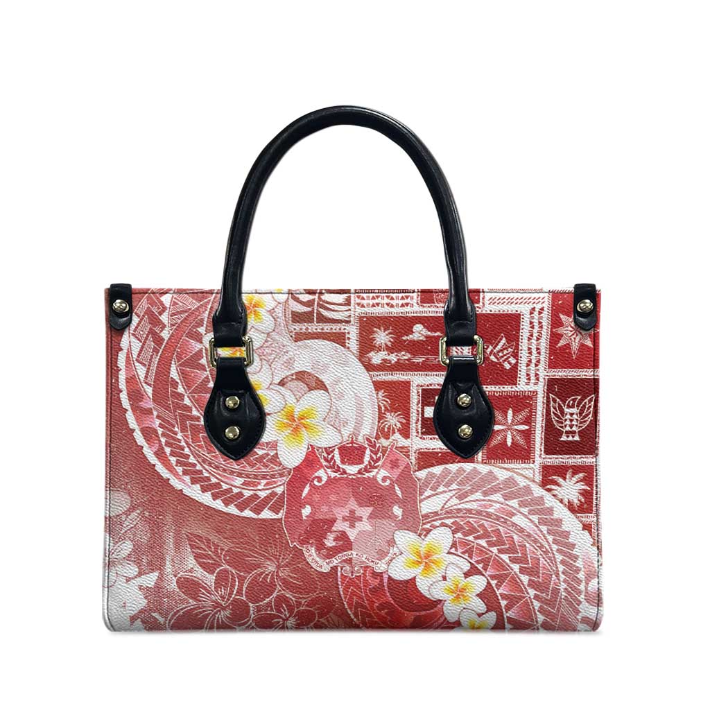 Tonga Christmas Leather Bag Kilisimasi Fiefia Retro Style Red LT05 - Polynesian Pride