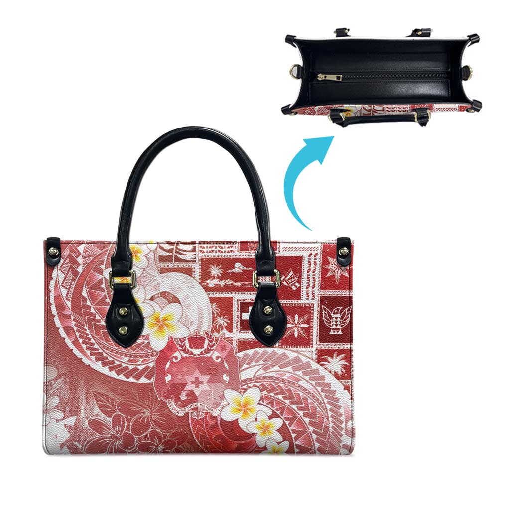 Tonga Christmas Leather Bag Kilisimasi Fiefia Retro Style Red LT05 - Polynesian Pride