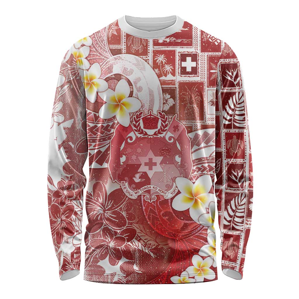 Tonga Christmas Long Sleeve Shirt Kilisimasi Fiefia Retro Style Red LT05 Unisex Red - Polynesian Pride