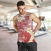 Tonga Christmas Men Tank Top Kilisimasi Fiefia Retro Style Red LT05 Red - Polynesian Pride