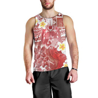 Tonga Christmas Men Tank Top Kilisimasi Fiefia Retro Style Red LT05 - Polynesian Pride