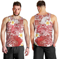 Tonga Christmas Men Tank Top Kilisimasi Fiefia Retro Style Red LT05 - Polynesian Pride