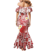 Tonga Christmas Mermaid Dress Kilisimasi Fiefia Retro Style Red LT05 - Polynesian Pride