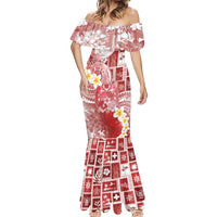 Tonga Christmas Mermaid Dress Kilisimasi Fiefia Retro Style Red LT05 - Polynesian Pride