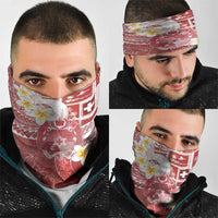 Tonga Christmas Neck Gaiter Kilisimasi Fiefia Retro Style Red LT05 - Polynesian Pride
