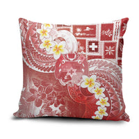 Tonga Christmas Pillow Cover Kilisimasi Fiefia Retro Style Red LT05 Red - Polynesian Pride