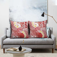 Tonga Christmas Pillow Cover Kilisimasi Fiefia Retro Style Red LT05 - Polynesian Pride