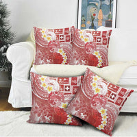 Tonga Christmas Pillow Cover Kilisimasi Fiefia Retro Style Red LT05 - Polynesian Pride