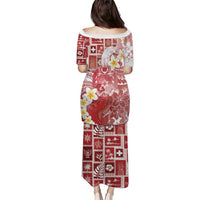 Tonga Christmas Puletasi Kilisimasi Fiefia Retro Style Red LT05 - Polynesian Pride