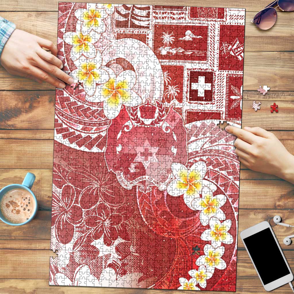 Tonga Christmas Puzzle Kilisimasi Fiefia Retro Style Red LT05 Red - Polynesian Pride