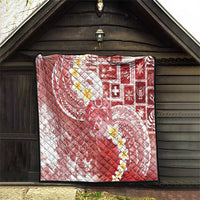Tonga Christmas Quilt Kilisimasi Fiefia Retro Style Red LT05 - Polynesian Pride