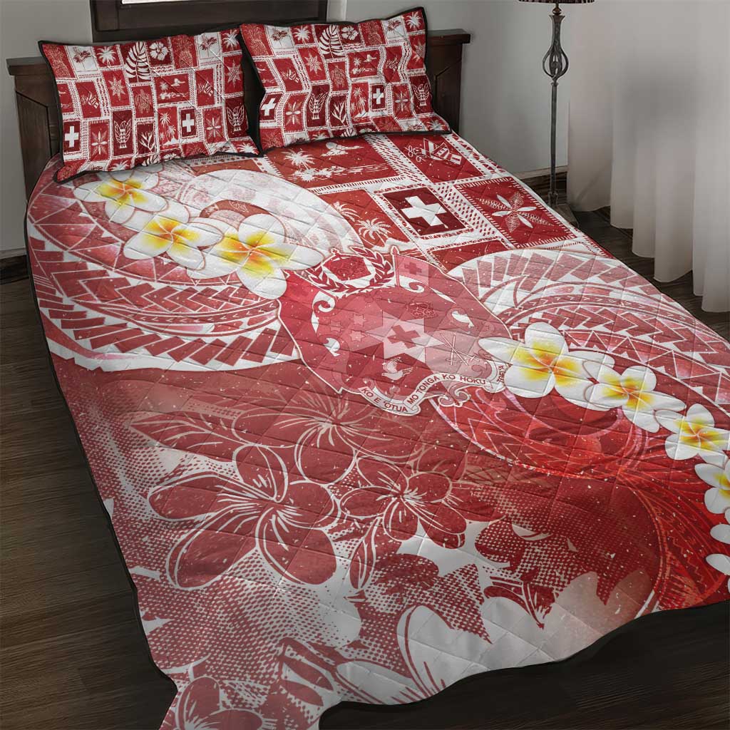 Tonga Christmas Quilt Bed Set Kilisimasi Fiefia Retro Style Red LT05 Red - Polynesian Pride