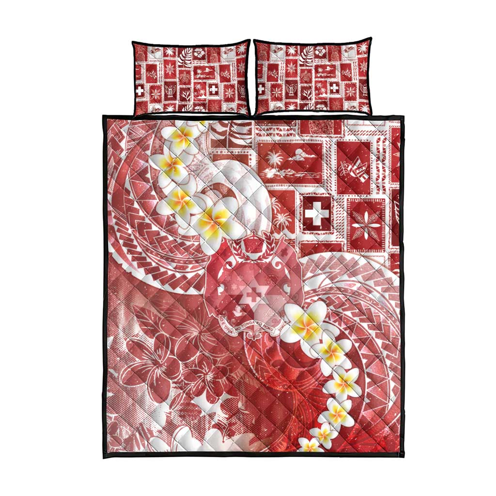 Tonga Christmas Quilt Bed Set Kilisimasi Fiefia Retro Style Red LT05 - Polynesian Pride