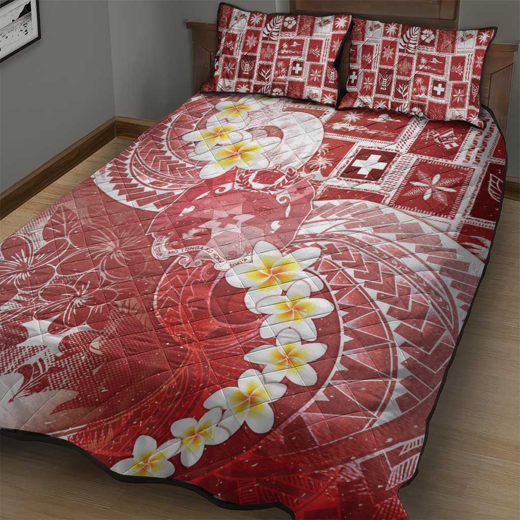 Tonga Christmas Quilt Bed Set Kilisimasi Fiefia Retro Style Red LT05 - Polynesian Pride