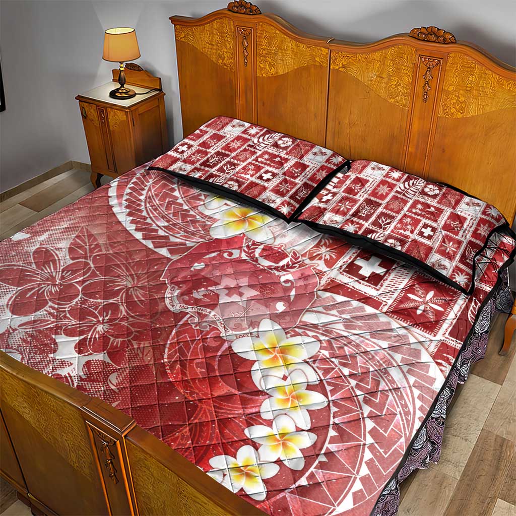 Tonga Christmas Quilt Bed Set Kilisimasi Fiefia Retro Style Red LT05 - Polynesian Pride