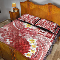 Tonga Christmas Quilt Bed Set Kilisimasi Fiefia Retro Style Red LT05 - Polynesian Pride