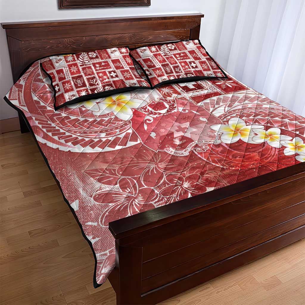 Tonga Christmas Quilt Bed Set Kilisimasi Fiefia Retro Style Red LT05 - Polynesian Pride