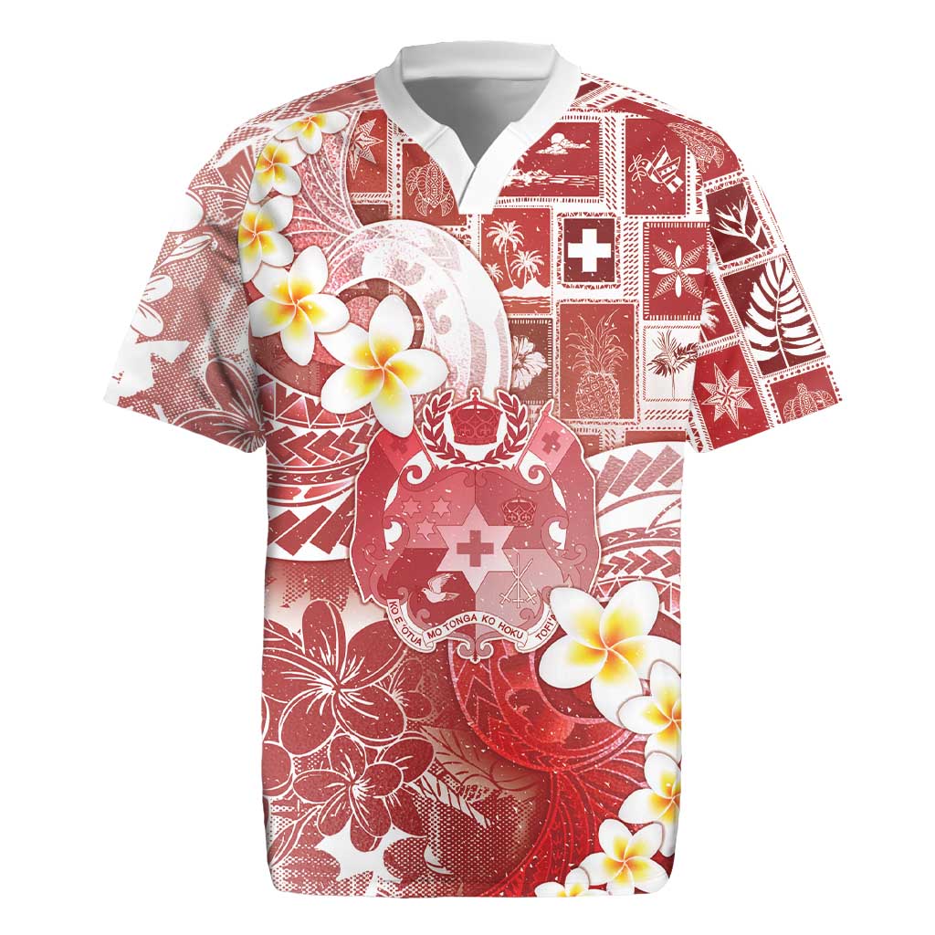 Tonga Christmas Rugby Jersey Kilisimasi Fiefia Retro Style Red LT05 Red - Polynesian Pride