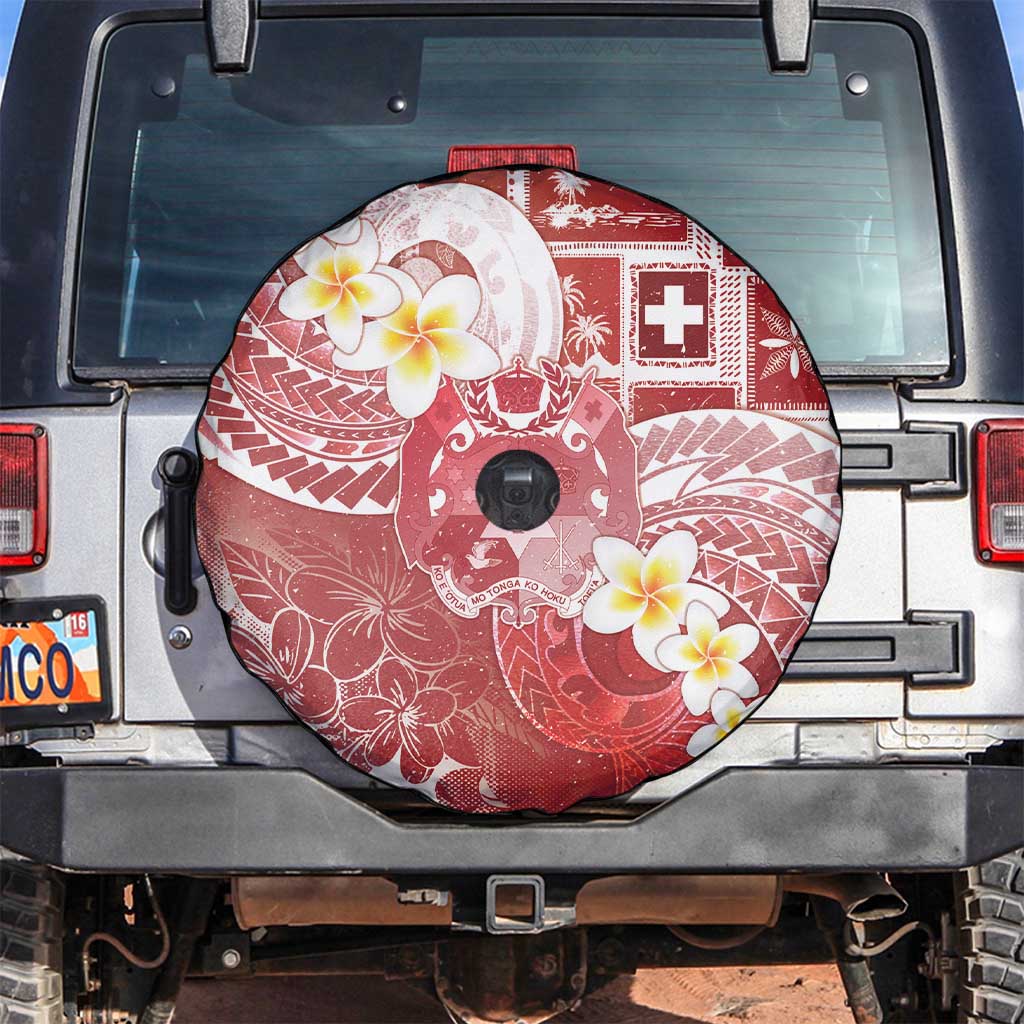 Tonga Christmas Spare Tire Cover Kilisimasi Fiefia Retro Style Red LT05 Red - Polynesian Pride
