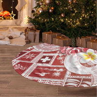 Tonga Christmas Tree Skirt Kilisimasi Fiefia Retro Style Red LT05 - Polynesian Pride