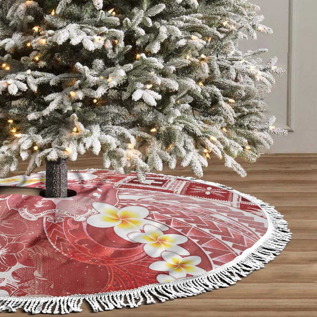 Tonga Christmas Tree Skirt Kilisimasi Fiefia Retro Style Red LT05 - Polynesian Pride