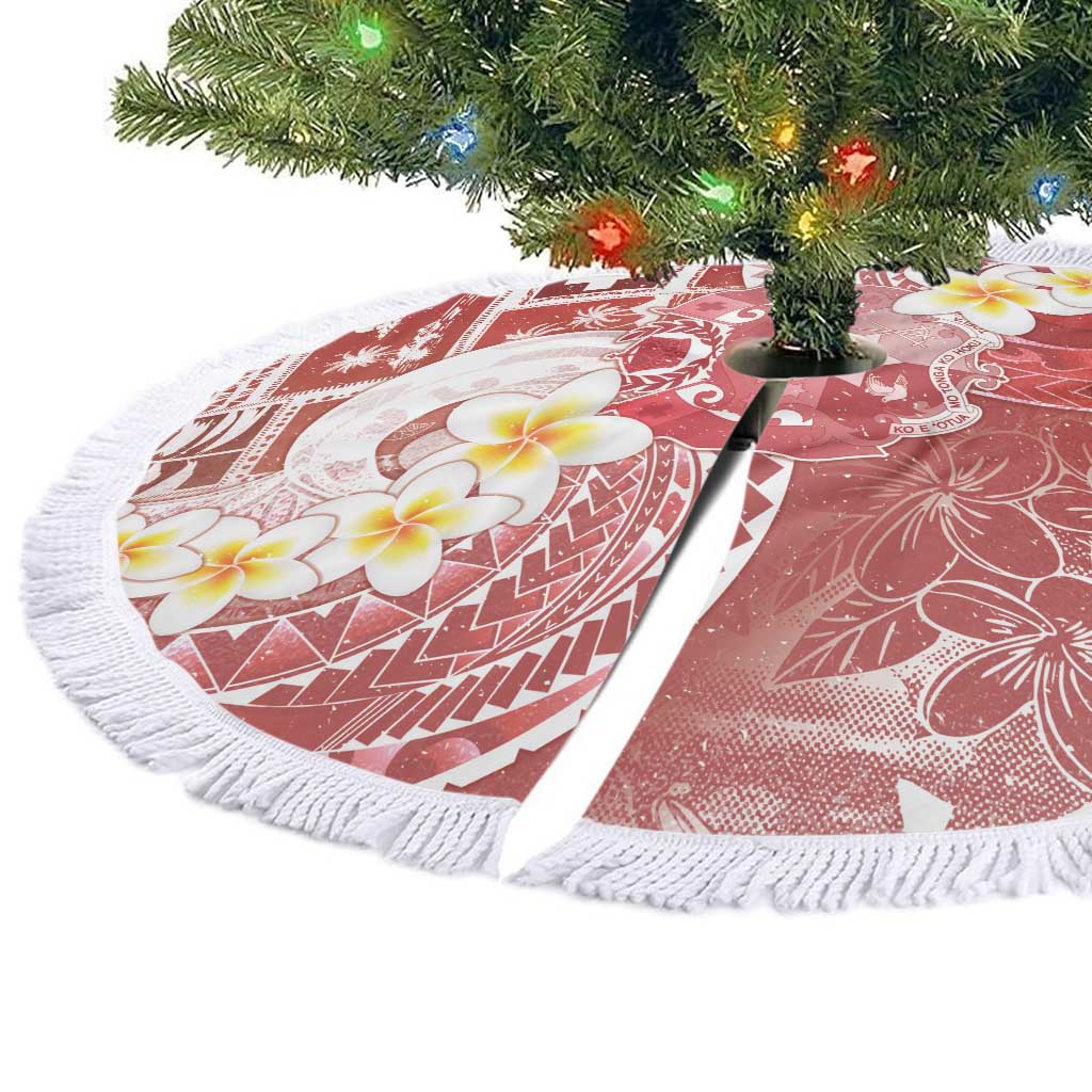 Tonga Christmas Tree Skirt Kilisimasi Fiefia Retro Style Red LT05 - Polynesian Pride