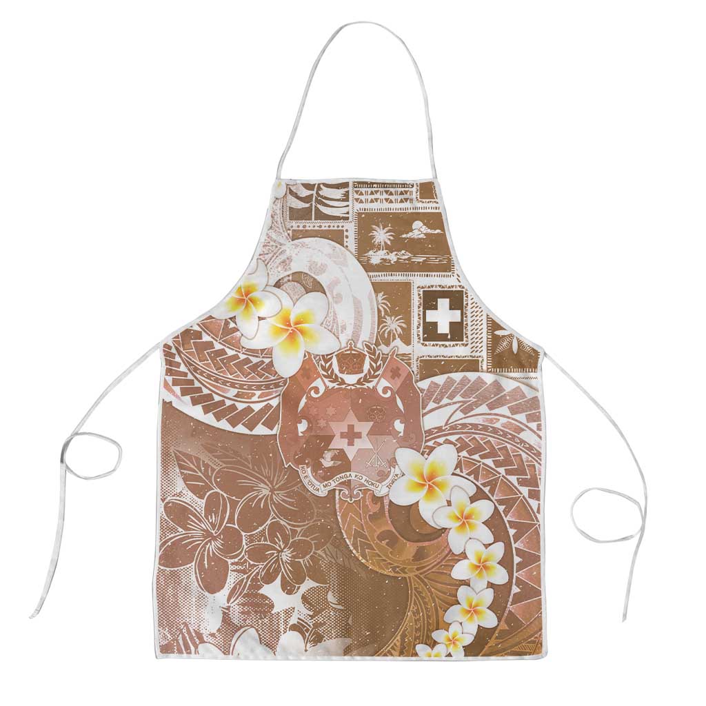 Tonga Christmas Apron Kilisimasi Fiefia Retro Style Brown LT05 Brown - Polynesian Pride