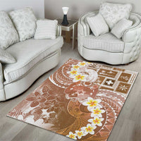 Tonga Christmas Area Rug Kilisimasi Fiefia Retro Style Brown LT05 - Polynesian Pride