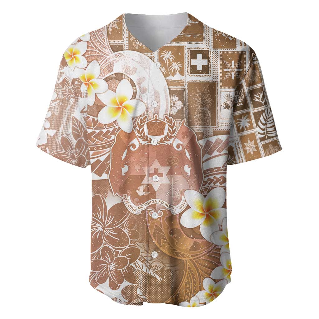 Tonga Christmas Baseball Jersey Kilisimasi Fiefia Retro Style Brown LT05 Brown - Polynesian Pride