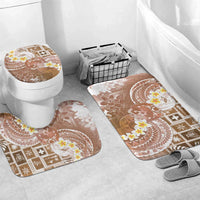 Tonga Christmas Bathroom Set Kilisimasi Fiefia Retro Style Brown LT05 Mat Set Only (3 pcs) One Size Brown - Polynesian Pride