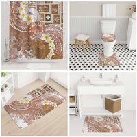 Tonga Christmas Bathroom Set Kilisimasi Fiefia Retro Style Brown LT05 - Polynesian Pride