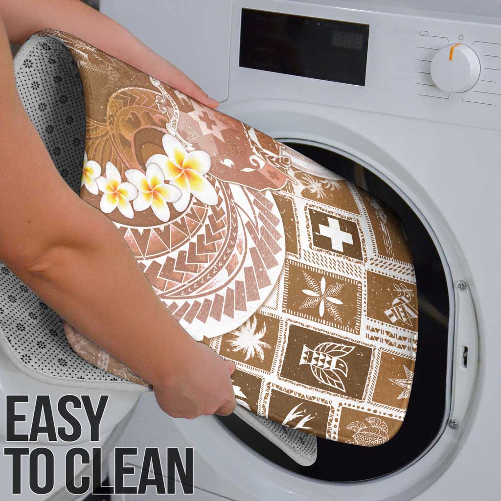 Tonga Christmas Bathroom Set Kilisimasi Fiefia Retro Style Brown LT05 - Polynesian Pride