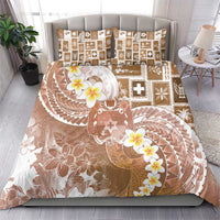 Tonga Christmas Bedding Set Kilisimasi Fiefia Retro Style Brown LT05 - Polynesian Pride