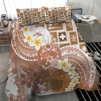 Tonga Christmas Bedding Set Kilisimasi Fiefia Retro Style Brown LT05 - Polynesian Pride