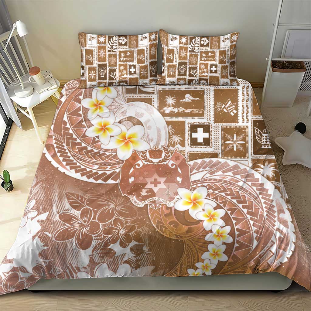 Tonga Christmas Bedding Set Kilisimasi Fiefia Retro Style Brown LT05 - Polynesian Pride