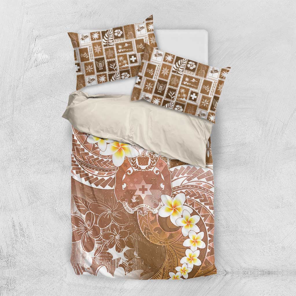 Tonga Christmas Bedding Set Kilisimasi Fiefia Retro Style Brown LT05 US Twin 172cm x 218cm Brown - Polynesian Pride
