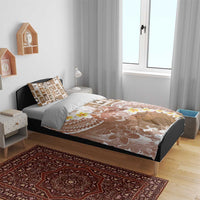 Tonga Christmas Bedding Set Kilisimasi Fiefia Retro Style Brown LT05 - Polynesian Pride