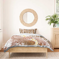 Tonga Christmas Bedding Set Kilisimasi Fiefia Retro Style Brown LT05 - Polynesian Pride