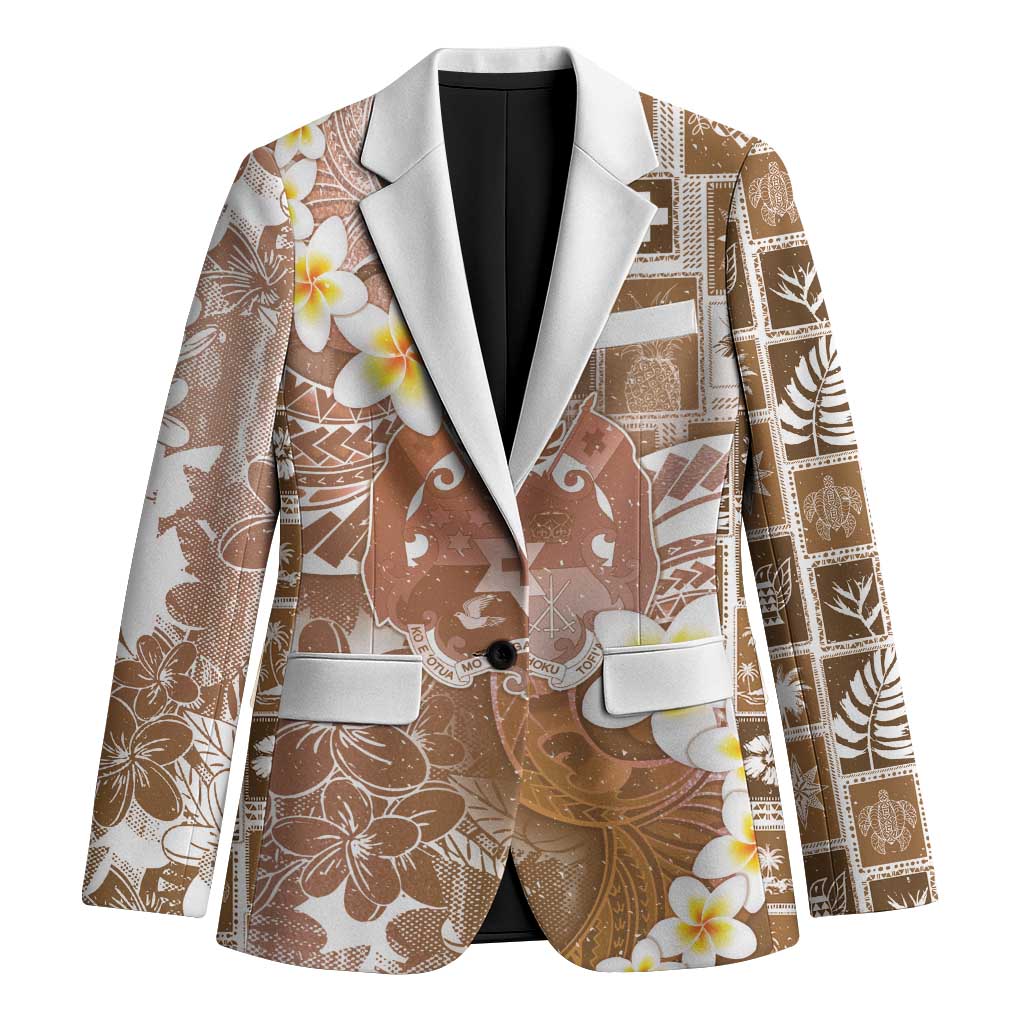 Tonga Christmas Blazer Kilisimasi Fiefia Retro Style Brown LT05 Unisex Brown - Polynesian Pride