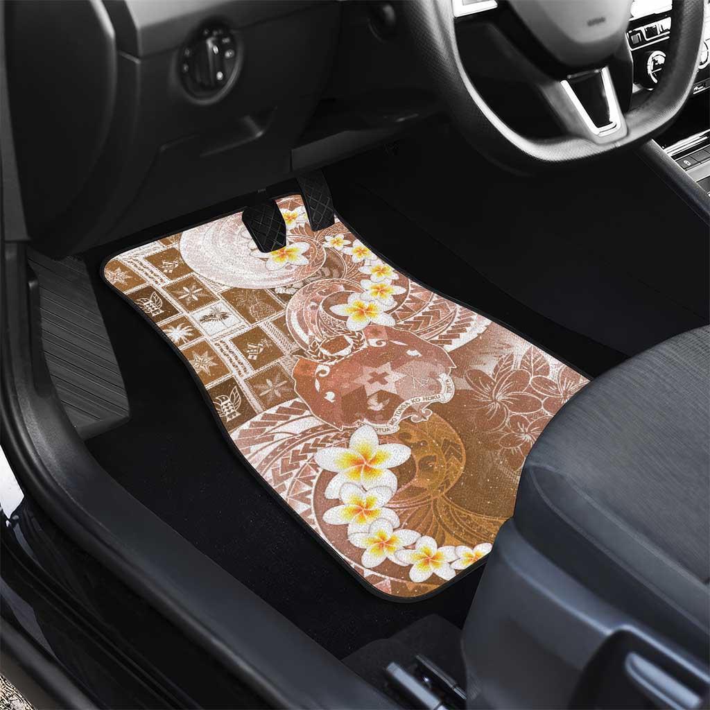 Tonga Christmas Car Mats Kilisimasi Fiefia Retro Style Brown LT05 - Polynesian Pride
